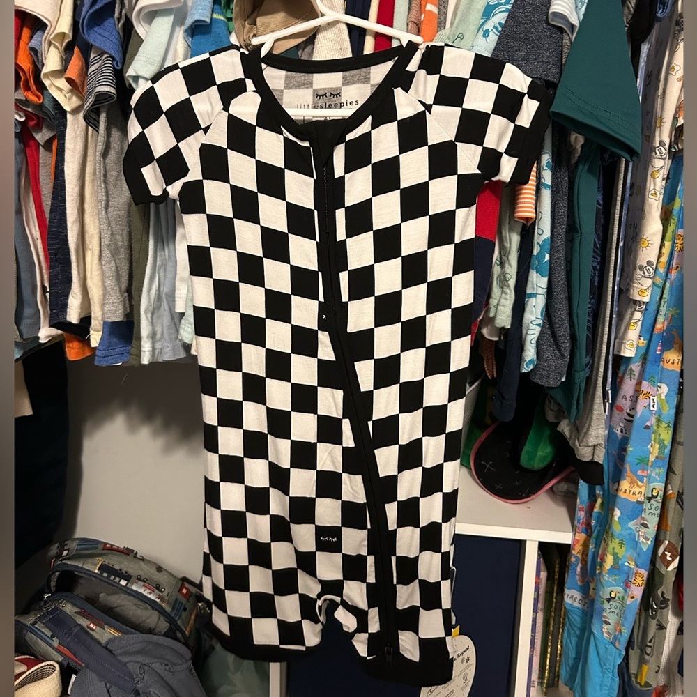 NWT Little Sleepies Cool Checks Shorty